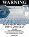 Pick Up Bed Must Be Empty- 22"w x 28"h 4mm Coroplast Insert