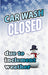 Car Wash Closed due to inclement weather- 4mm Coroplast Insert.