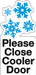 "Close Cooler Door"- Die Cut Decal