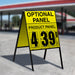 10" Flip Numbers- 1 Product, Double Sided A-Frame w/ Optional Panel