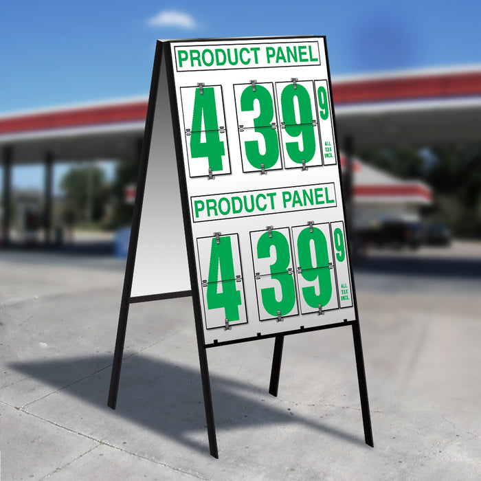 10" Flip Numbers- 2 Product, Double Sided A-Frame