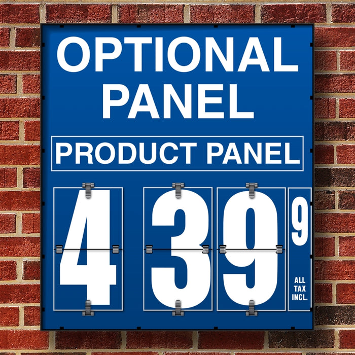 10" Flip Numbers- Single-Product, Wall or Pole Mount w/ Optional Panel