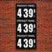 10" Flip Numbers, Three Product gas price sign