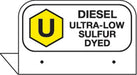 Aluminum FPI Tags- "Diesel Ultra Low Sulfur Dyed"