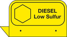 Aluminum FPI Tags- "Diesel Low Sulfur"
