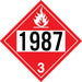 Styrene Truck Placard- "1987" Alcohol