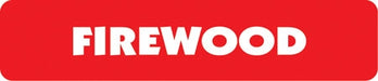 Aluminum Sign- "Firewood" 24"w x 6"h