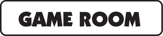 Aluminum Sign- "Game Room"