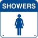 .040 Aluminum- "Showers" Women Symbol