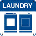 Aluminum Sign- "Laundry" and Symbols