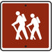 (Hikers) Symbol- 12"w x 12"h Reflective Camp Sign