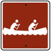 (Canoe) Symbol- 12"w x 12"h Reflective Camp Sign