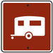 (Trailer) Symbol- 12"w x 12"h Reflective Camp Sign