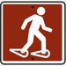 (Snowshoe) Symbol- 12"w x 12"h Reflective Camp Sign