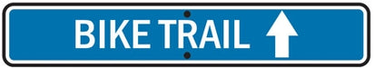 Reflective Sign "Bike Trail" Straight Ahead