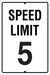 12" x 18" Aluminum Sign "Speed Limit"