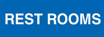 Rest Rooms- 7"w x 2"h Decal