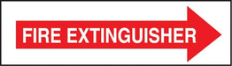 Fire Extinguisher Arrow-  7"w x 2"h Decal