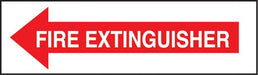 Fire Extinguisher Arrow-  7"w x 2"h Decal