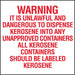 WARNING It is Unlawful And Dangerous- 6"w x 6"h Decal