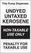 Pump Dispenses Undyed Untaxed Kerosene- 6"w x 10"h Decal