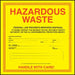 Hazardous Waste- 6"w x 6"h Decal