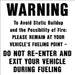 Warning To Avoid Static- 6"w x 5"h Decal