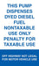 Pump Dispenses Dyed Diesel Fuel- 6"w x 10"h Decal