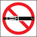 No Vaping Symbol- 3"w x 3"h Decal