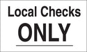 "Local Checks Only" Decal