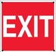 Exit- 12"w x 12"h Aluminum Sign