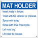 Mat Holder- 12"w x 12"h Aluminum Sign