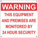 Warning This Equipment- 12"w x 12"h Aluminum Sign