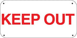 Keep Out- 16"w x 8"h Aluminum Sign