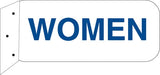 "Women"- 9"w x 4"h Aluminum Restroom Sign