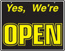 Reversible Open/Closed Sign- 19"w x 15"h