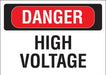 Danger High Voltage- 10"w x 7"h Decal