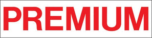 Pump Decal- Red on White, "Premium"