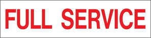 Pump Decal- Red on White, "Full Service"