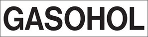 Pump Decal- Black on White, "GASOHOL"