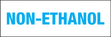 Non-Ethanol Pump Decal_Blue on White