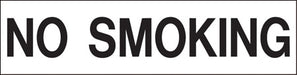 Pump Decal- Black on White, "No Smoking"