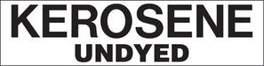 Pump Decal- Black on White, "Kerosene Undyed"