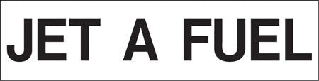 Pump Decal- Black on White, "Jet A Fuel"