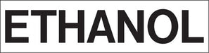 Pump Decal- Black on White, "ETHANOL"