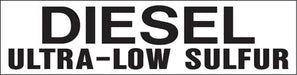 Pump Decal- Black on White, "DIESEL Ultra-Low Sulfur"