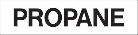 Pump Decal- Black on White, "Propane"
