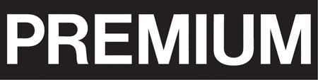 Pump Decal- White on Black, "PREMIUM"