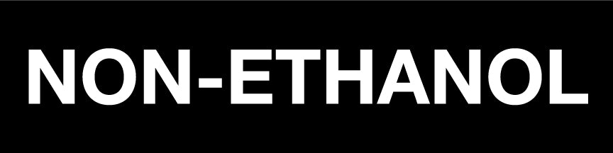 Non-Ethanol Pump Decal_White on Black