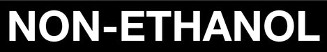 Non-Ethanol Pump Decal_White on Black